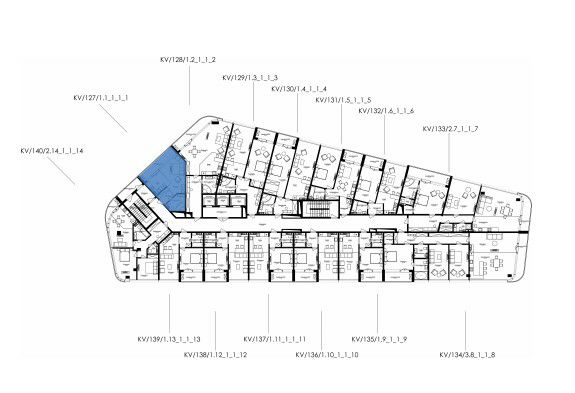 Однокомнатные апартаменты в KANDINSKY Odessa Residence