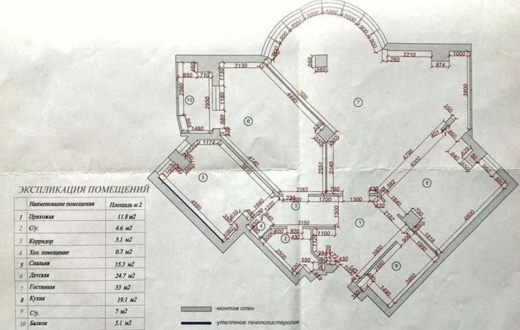 3-х комнатная квартира в ЖК Гранд Парк
