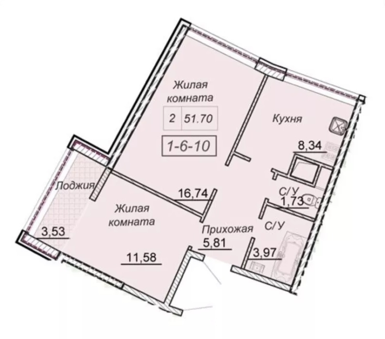 ПРОДАНА!!! 2-комнатная квартира 43 Жемчужина, район Аркадии