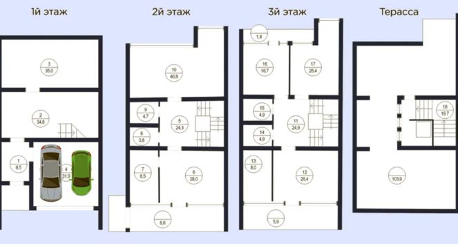 Коттедж в жилом комплексе «Санта Бей»